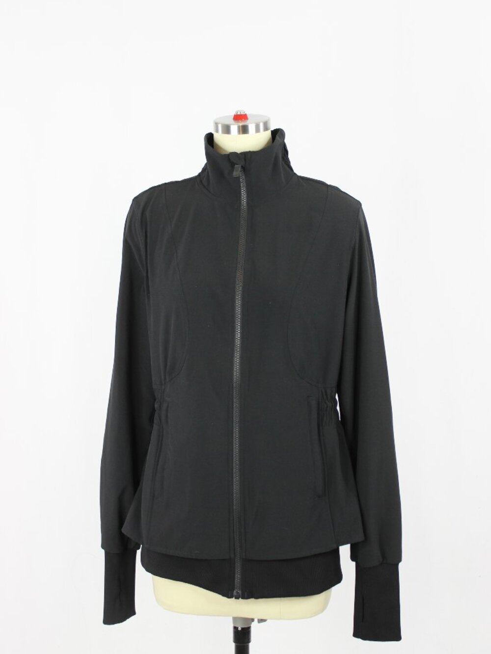 LULULEMON Sights Seen Black Swift Lightweight Cinch Athletic Jacket, Size 8